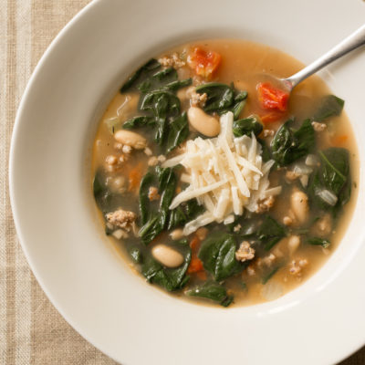 Minestrone with Beans and Italian Sausage<br>Delivery January 6-10