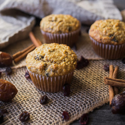 Whole Grain Oatmeal-Raisin Muffins<br>Delivery December 30-January 3
