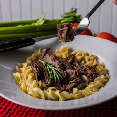 Beef Brisket Pot Roast over Egg Noodles<br>Delivery January 27-31