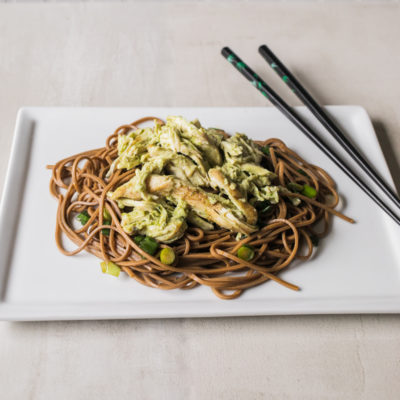Honey-Chili Chicken over Sesame-Soba Noodles<br>Delivery February 17-21