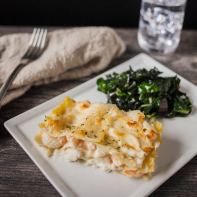Seafood Lasagna with Garlicky Swiss Chard<br>Delivery February 17-21