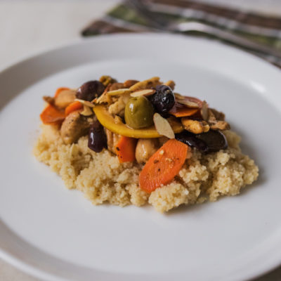 Chicken with Carrots and Olives over Couscous<br>Delivery May 19-23
