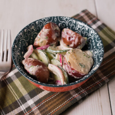 Creamy Cucumber and Grilled Potato Salad<br>Delivery May 26-30