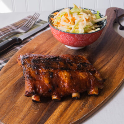 Memphis-Style Ribs with Sweet and Spicy Coleslaw<br>Delivery May 19-23