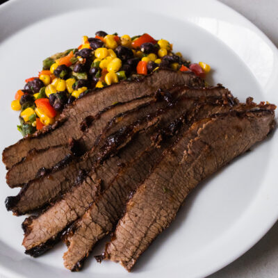 Texas-Style Barbecue Beef Brisket with Corn and Vegetable Sauté<br>Delivery June 23-27