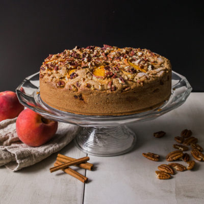 Fresh Peach Coffee Cake<br>Delivery August 11-15