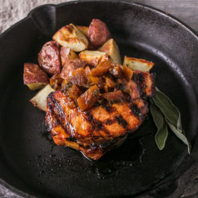 Apricot and Sage-Glazed Pork with Garlic Potatoes<br>Delivery August 18-22