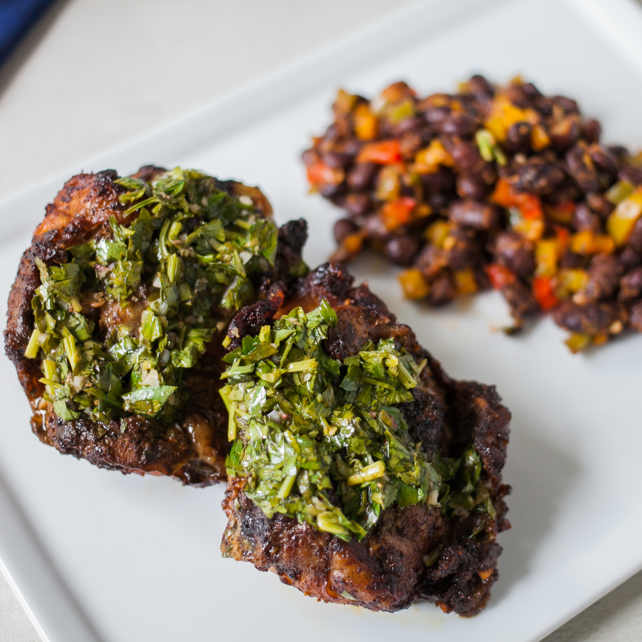 Roast Chicken with Sambal Chimichurri with Cuban-Style Black Beans<br>Delivery September 8-12