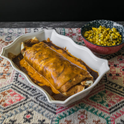 Beef and Rice Enchiladas with Corn with Cilantro Butter<br>Delivery July 14-18