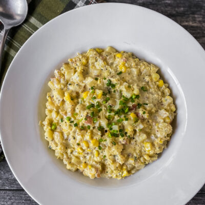 Grilled Corn and Potato Chowder<br>Delivery August 25-29