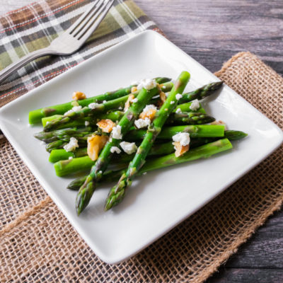 Asparagus Salad with Toasted Walnuts and Goat Cheese<br>Delivery April 28 - May 2