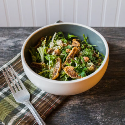 Mixed Greens and Herb Salad with Figs and Walnuts<br>Delivery September 1-5