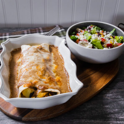 Garden Vegetable Enchiladas with Mexican-Style Chopped Salad with Honey-Lime Dressing <br>Delivery September 15-19