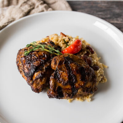Jamaican Jerk Chicken with Rice and Peas<br>Delivery September 15-19