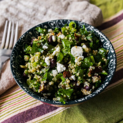 Texas-Style Kale and Quinoa Salad with Cumin-Lime Dressing<br>Delivery September 15-19